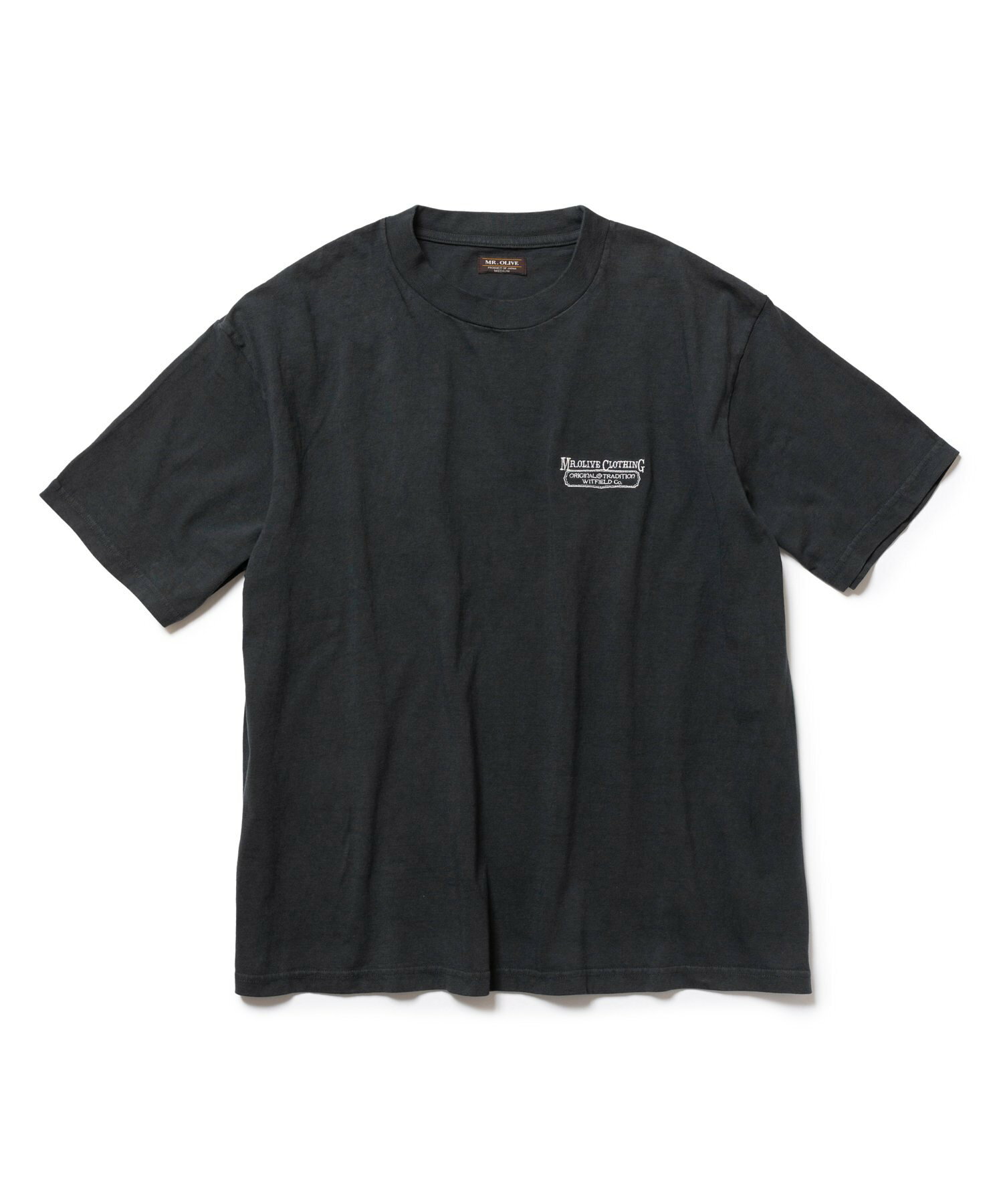 SULFUR DYES 12/1 EMERALD COTTON / EMBROIDERY CREW T-SHIRT